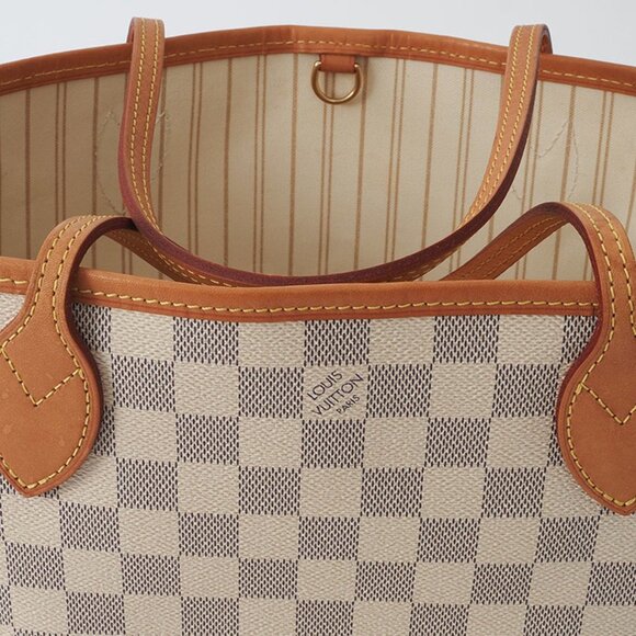 LOUIS VUITTON Brown Damier Neverfull PM Tote Bag - Picture 6 of 10